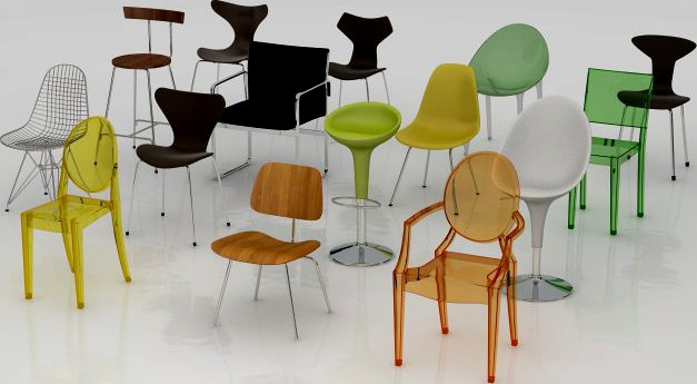 Chair Collection 3D Model