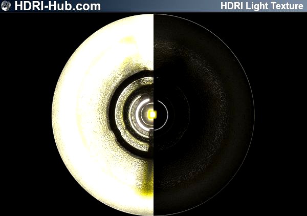 HDR Light Circular 3 3D Model