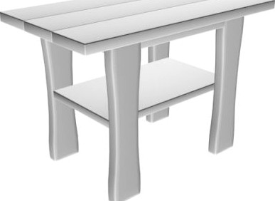 Table 01 3D Model