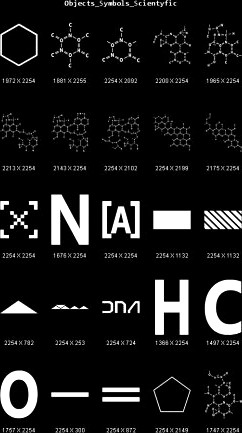 Objects Symbols Scientyfic 3D Model