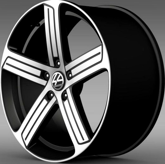 Volkswagen Golf R rim 3D Model