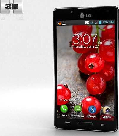 LG Optimus L7 II P713 Black 3D Model