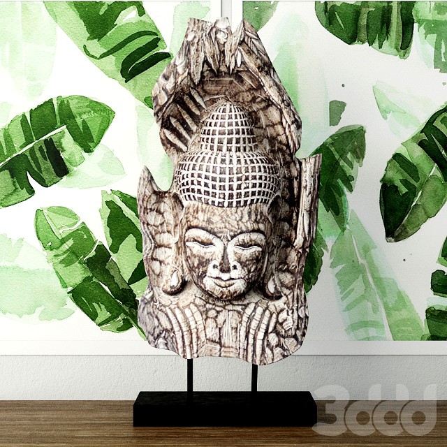 Albesia Wood Buddha Decoration