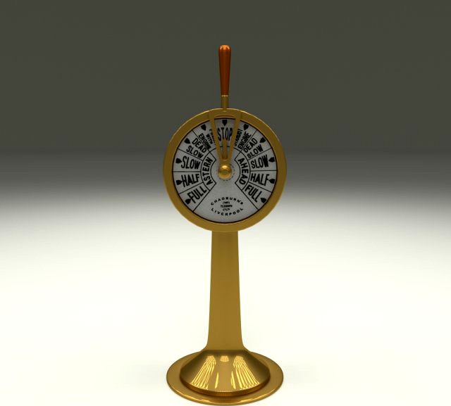 Ship Engine Telegraph 3D Model