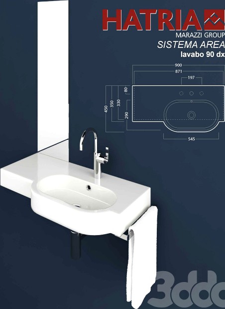 Hatria lavabo 900x450