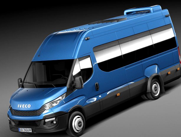 Iveco Daily Minibus 2015 3D Model
