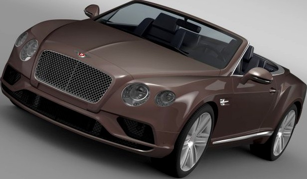 Bentley Continental GT V8 Convertible 2015 3D Model