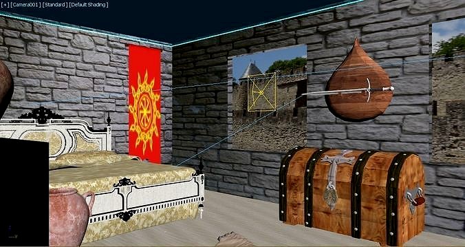 room in medieval style