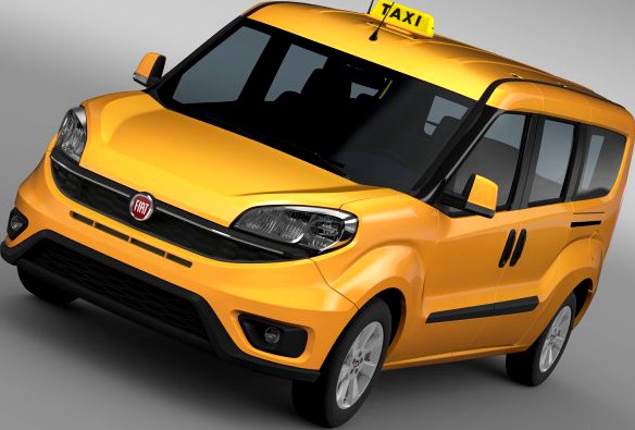 Fiat Doblo Maxi Taxi 152 2015 3D Model