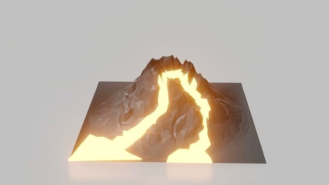 Low Poly Volcano
