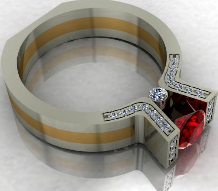 Fashion Ring 3D Model