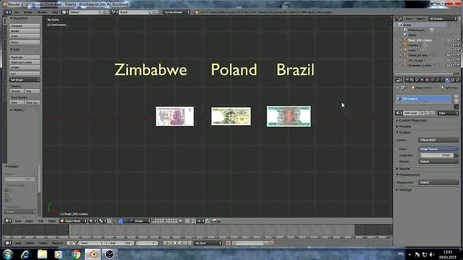 Banknotes of Zimbabwe - Poland  - Brazil