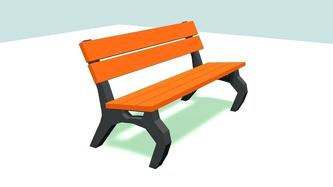 Low poly Park Bench by RICHARD HIND