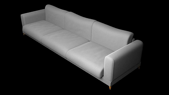 Loveseat and 3 seater couch 3D model