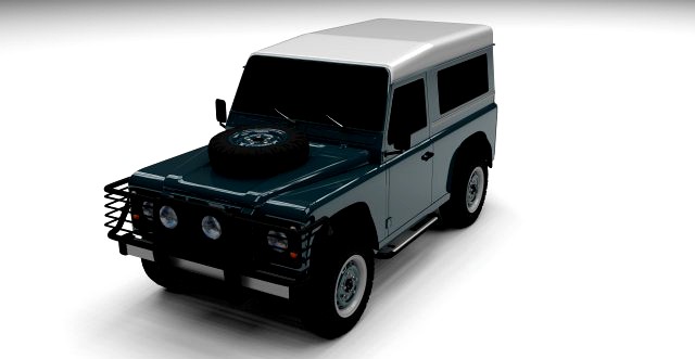 Land Rover Defender 90 Station Wagon 3D Model