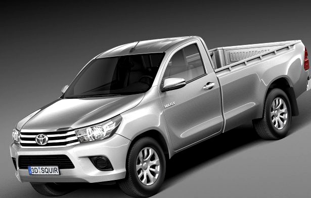 Toyota Hilux Single Cab 2016 3D Model
