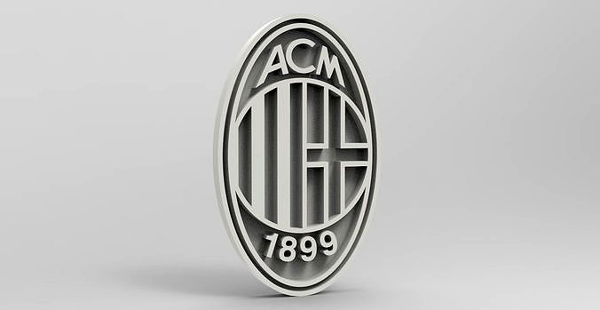 Logo - ac-milan | 3D