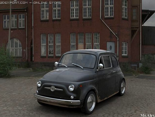 Fiat 500 3D Model