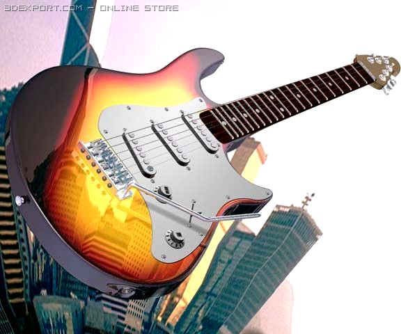 Electric Guitar Ritm  Solo 3D Model