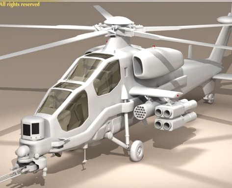 Agusta A129 mangusta 3D Model