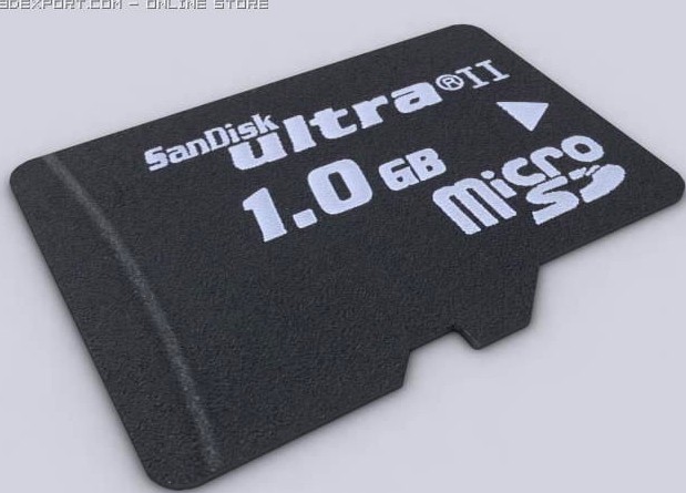 MicroSD 3D Model