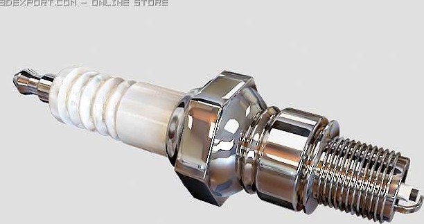 Spark Plug 3D Model