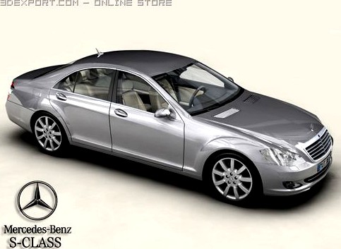 Mercedes S Class 2006 3D Model