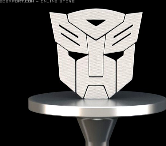 autobot lable, autobot sign 3D Model