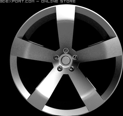 Dodge Challenger Concept wheel 3D Model