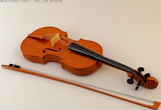 Violin 3D Model