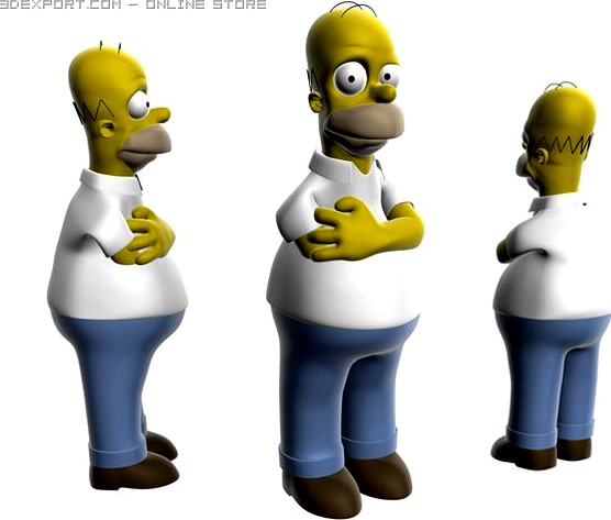 Homer Simpsons 3D 3D Model