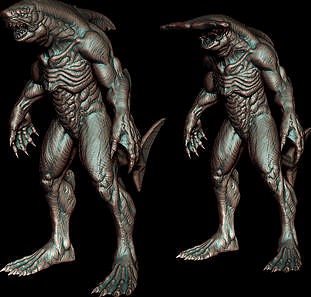 Sharkman and Hammerhead sharkman | 3D