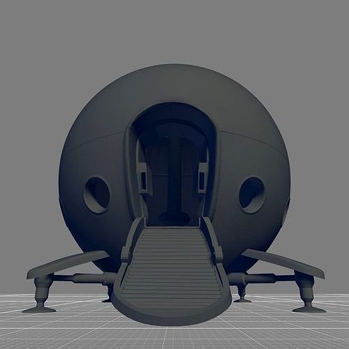 Capsule Corporation Spaceship 3D Printable | 3D