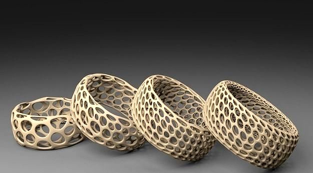 Bracelet - Voronoi Style | 3D
