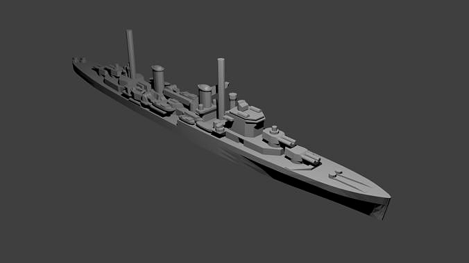 British Perth-Class Crusier | 3D