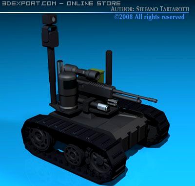 Army recon robot 3D Model