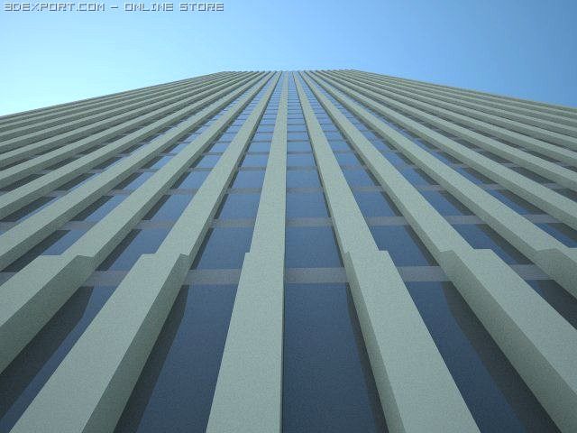 High poly generic skyscraper 3D Model