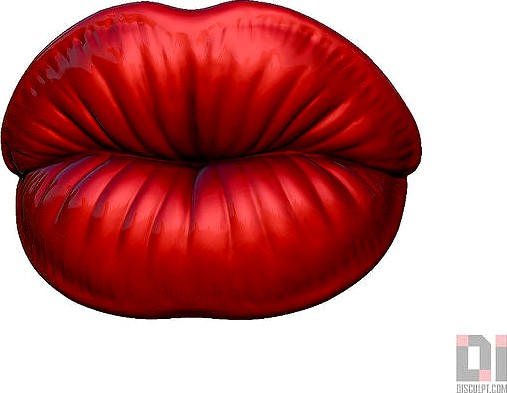 Kissing lips sculpture  | 3D