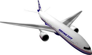 B777 200 3D Model