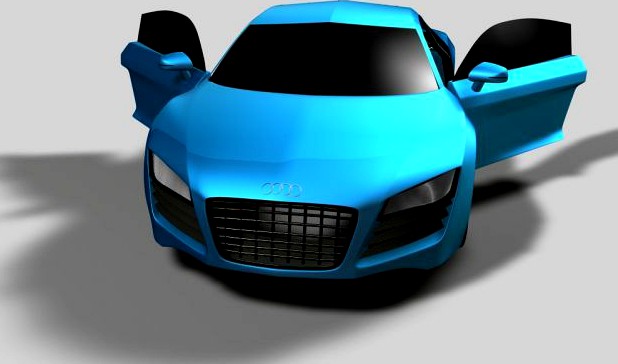 audi r8 2008 3D Model