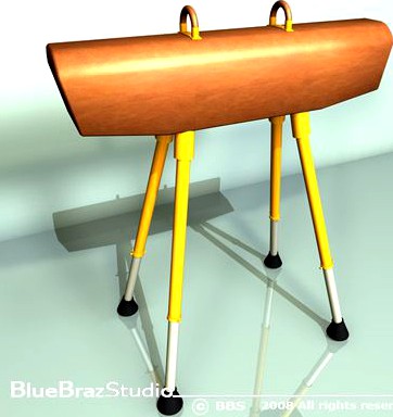 Gymnastics Pommel Horse 3D Model