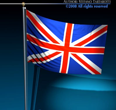 Flag United Kingdom 3D Model