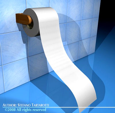 Toilet paper 3D Model