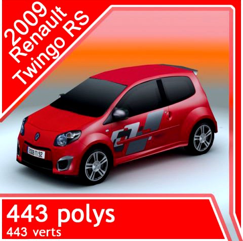 2009 Renault Twingo RS 3D Model