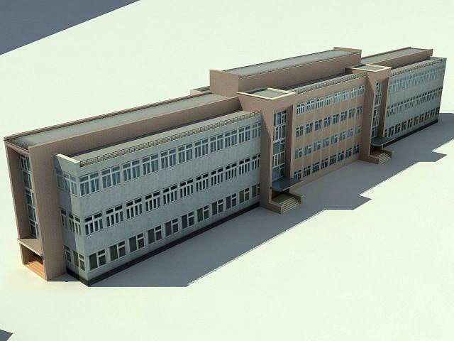 Low poly buildings_2 3D Model