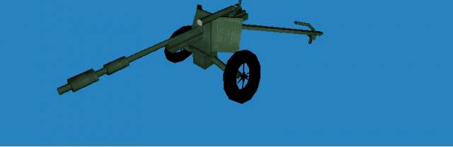 Pak38 Artillery Gun 3D Model