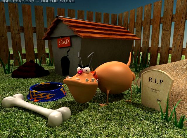 Brad Pittbull 3D Model