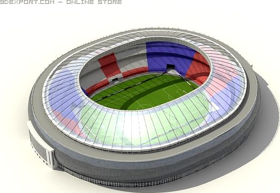 Soccer Stadium 3D Model