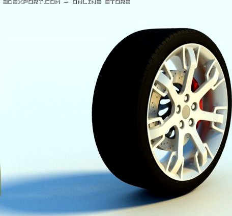 Download free Maserati GranTurismo S wheel 3D Model