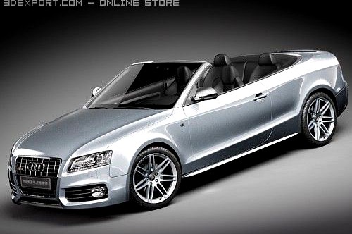 Audi S5 Convertible 2010 3D Model